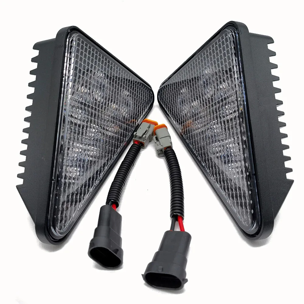 LED Headlight Kit for Bobcat S175 S185 S205 S220 S250 S300 S330 Skid Steer Loaders with Scratch Resistant Lens