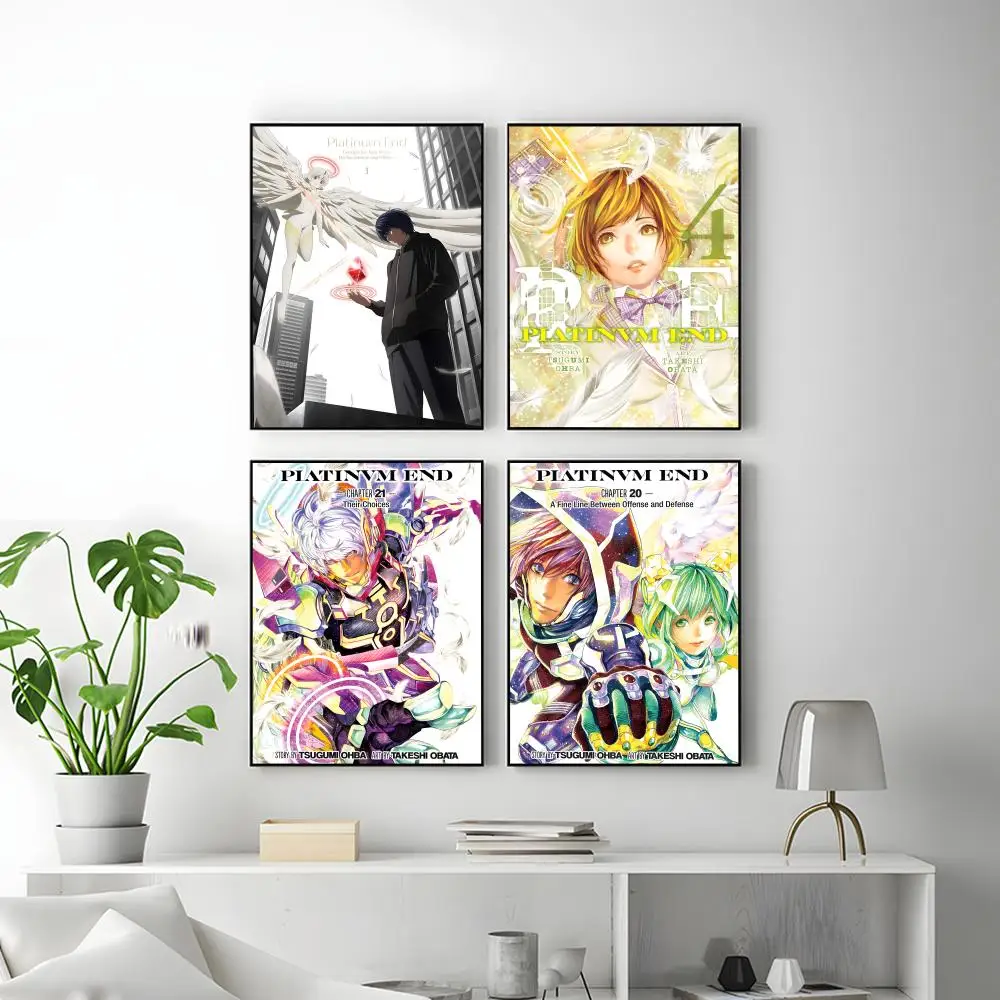 Anime Platinum End Poster HD Versatile Waterproof Wall Decor Self Adhesive Perfect for Any Room & Ideal Gift