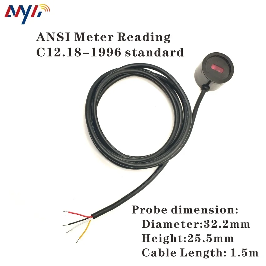 TTL  ANSI TYPE-2 C12.18 Standard IR Infrared  Optical Probe for Smart meter kWh Meters Data Reading