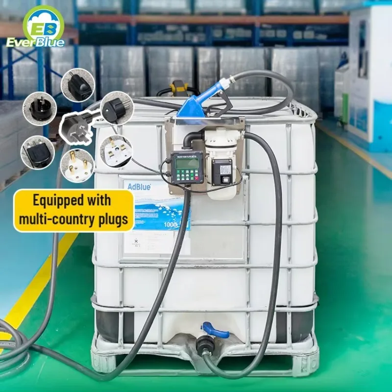 Portable Ad Blue Pump Kit 220v Ac Mini Transfer Liquid Pump For 1000L IBC Tank Water Transfer Pumps With Meters