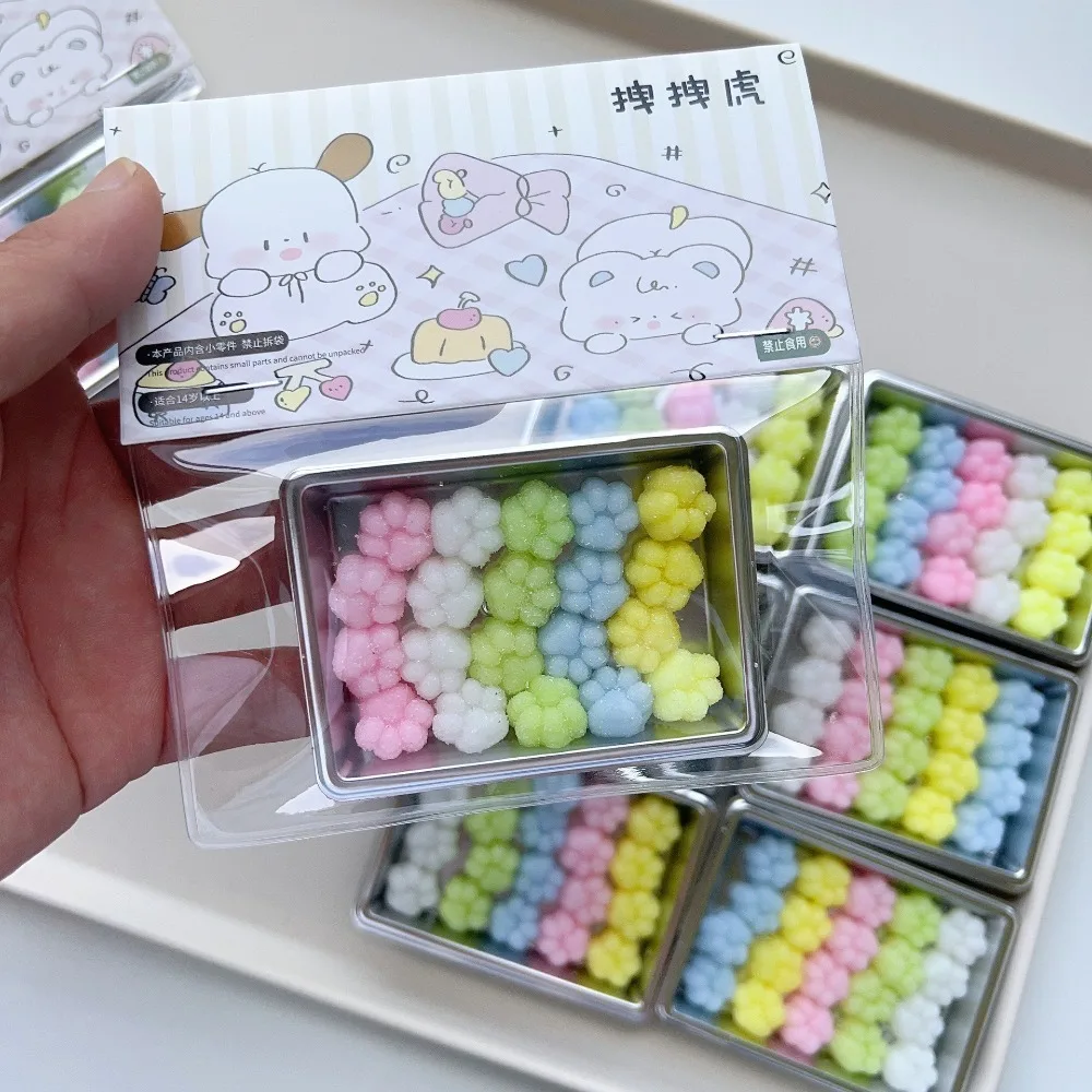 Soft TPR Pinch Toy Colorful Squishy Healing Mini Cat Claw Slow Rebound Snapper Fidgety Toy