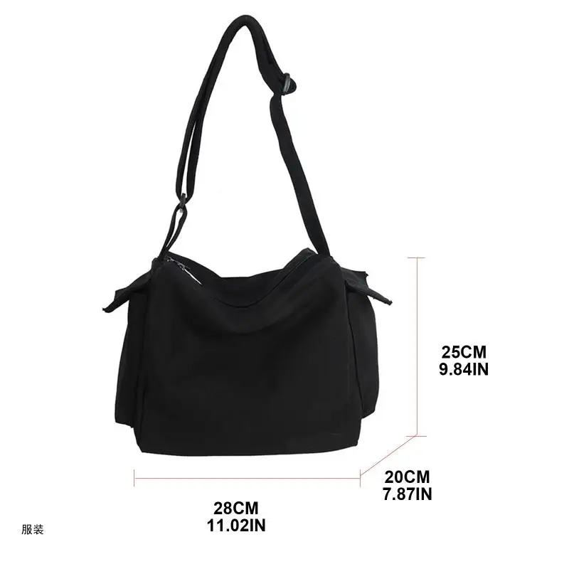 D0UD Portable Large Capacity Shoulder Bag Crossbody Bags Tote Satchel Purse Leisure Travle Bags for Women Men