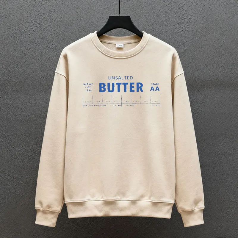 سويت شيرت زبدة غير مملح عصا الزبدة مضحك بيكر الخبز عشاق الطعام الشيف عاشق هدية رسائل بسيطة الدفء مطابقة هودي