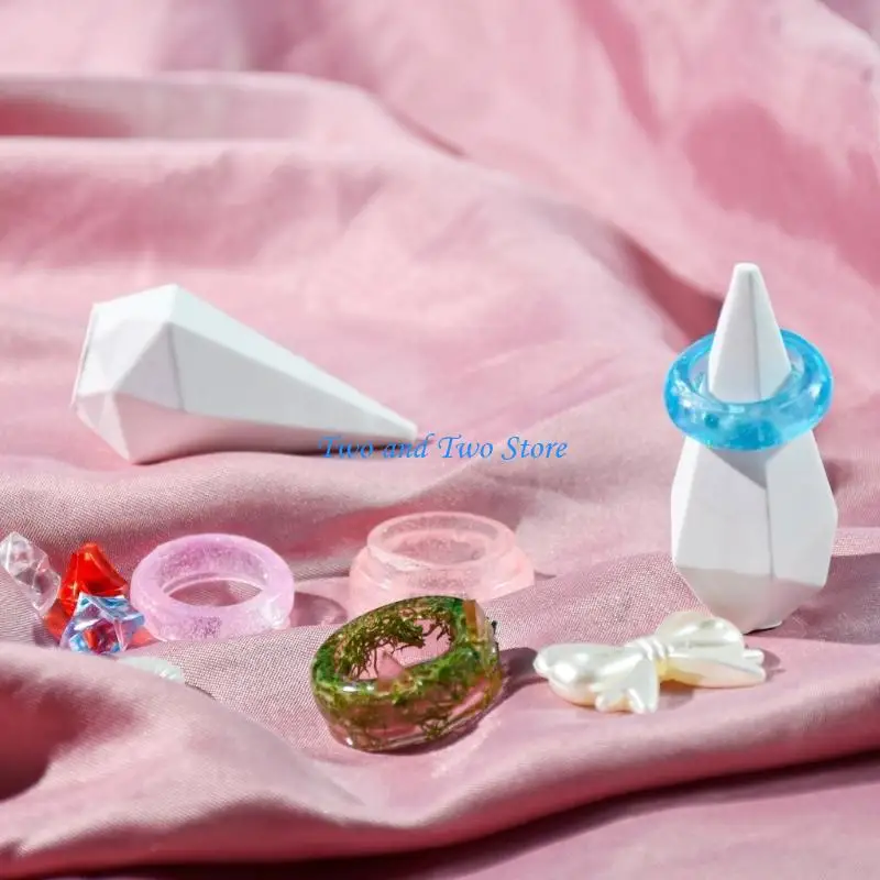 HX6F Resin Rings Molds Assorted Sizes Rings Silicone Epoxy Mould Crafters Essential