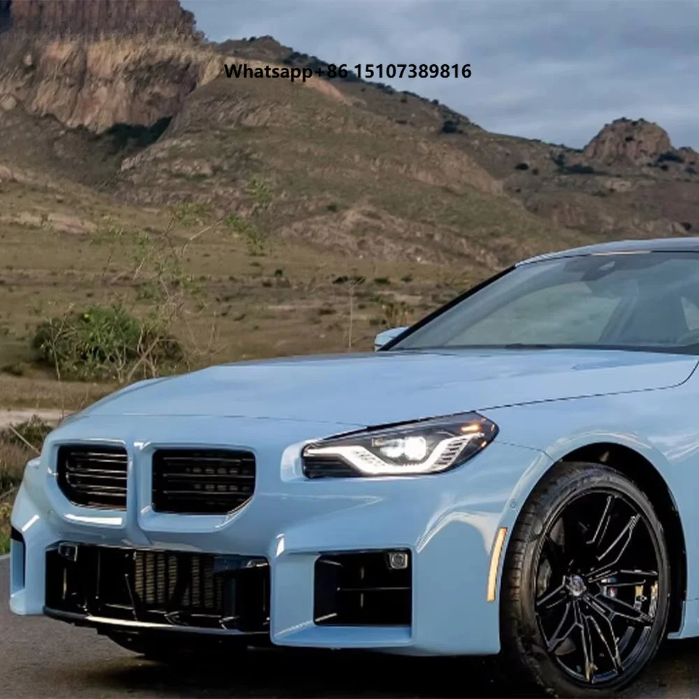 For M2 G87 Coupe 2 Door 2023-24 Carbon Fiber V Style Front Bumper Lip