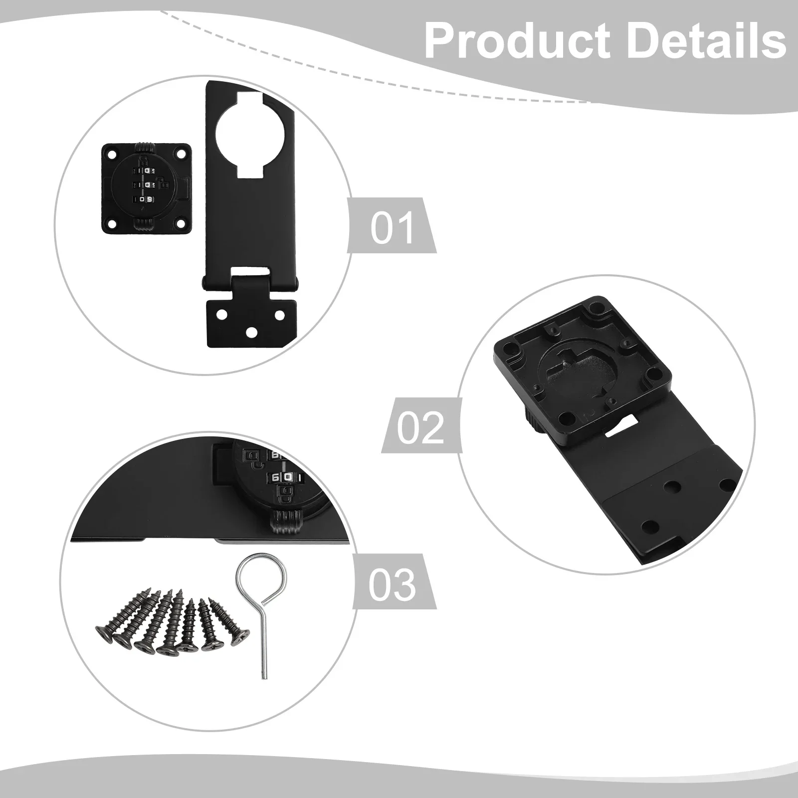 Easy Install Password Lock 4.5 Inches Cabinets Security Flexible Security Solution High Security Features Protect Valuables