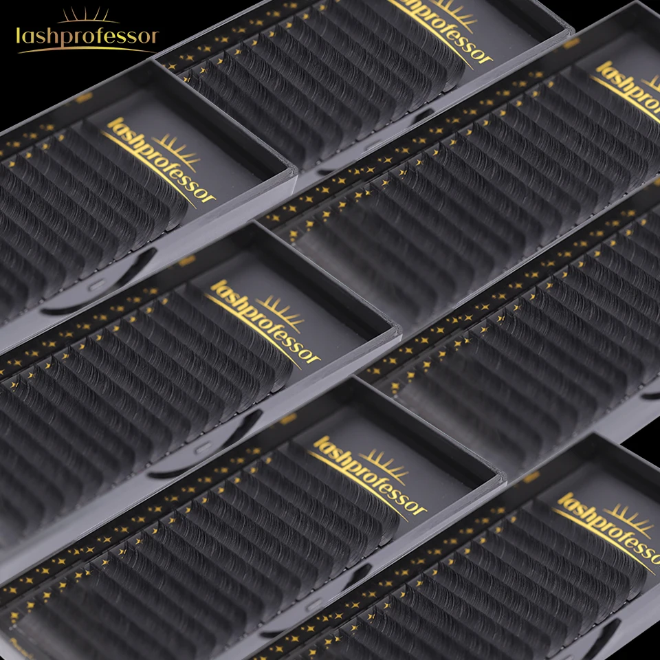 Lashprofessor Private Label 0.03 0.05 0.07 Faux Mink Velvet Extension De Cils Soft Cashmere Volume Individual Eyelash Extensions