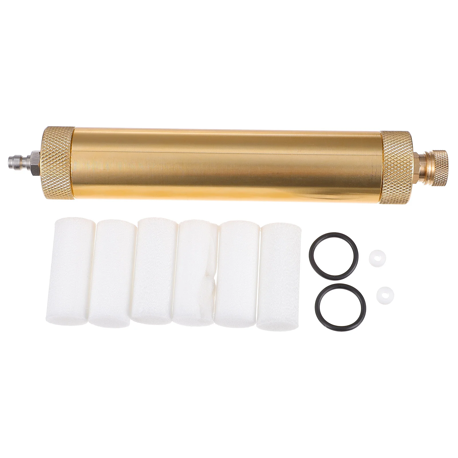 

Automatic Soap Dispenser Filter Strainer Air Compressor for Car Oil-water Separator Alloy Aluminum Golden