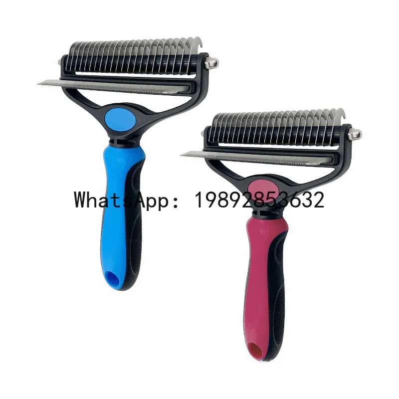 

PYJ Pet Comb Hair Knot Comb Double Head Dual-purpose Comb Dog Hair Artifact Dog Supplies