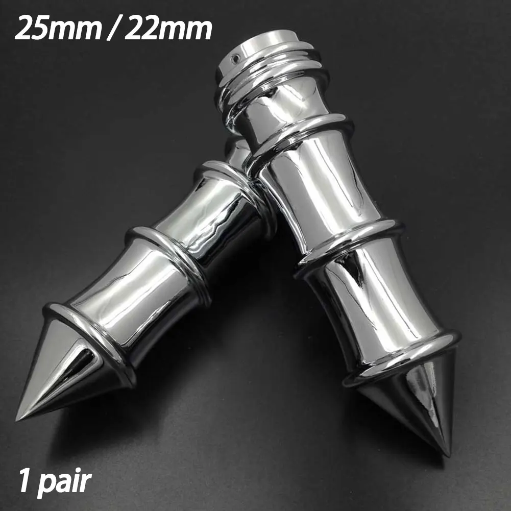 

1" Or 7/8" Motorcycle Skeleton Spike handlebars Hand Grips For Harley Suzuki Kawasaki Yamaha Honda Shadow Spirit Sabre Aero ACE