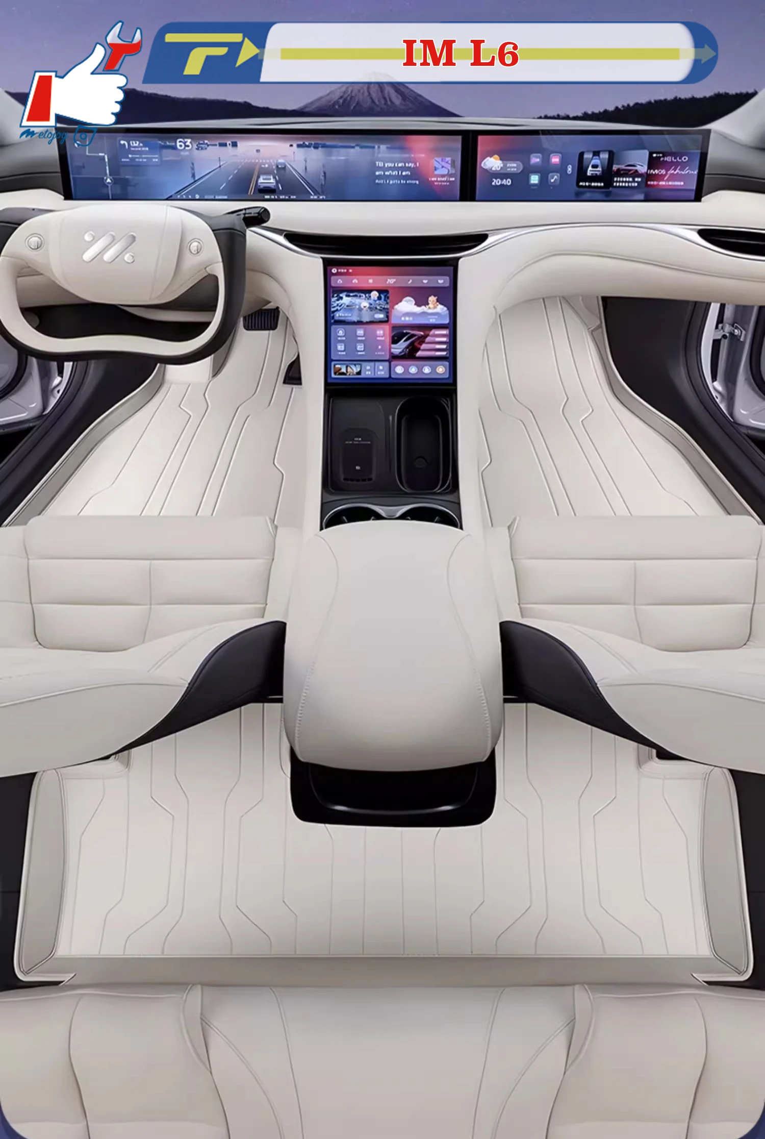 اليد اليسرى محرك سيارة الكلمة حصيرة ل IM L6 2024 كامل المحيطي القدم حصيرة حصيرة الطابق بطانة سجادة أرضيات حصيرة مقاومة للماء