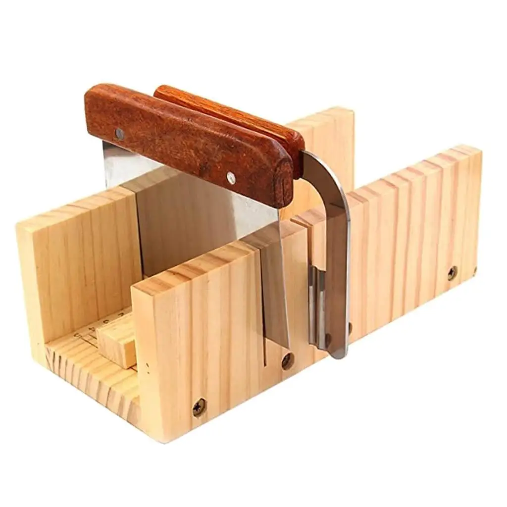 Adjustable Wooden Soap Cutter Cake Loaf Soap Cutting s Planer with Scale, Multifunctional, Easy To Use