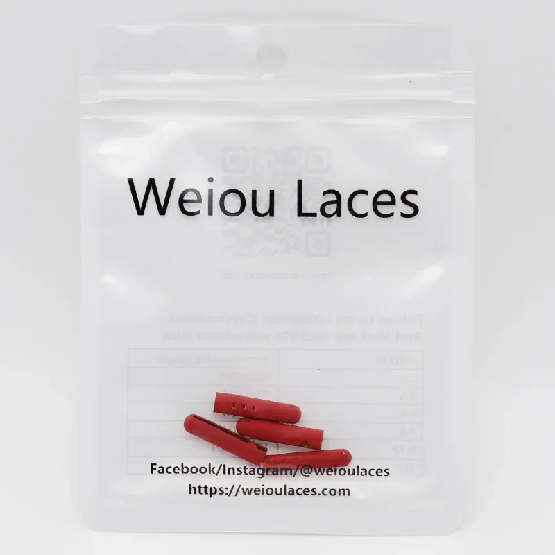 Weiou Laces 4pcs/lot Decorative Opened Mouth Tips 22mm*4.5mm*4mm Skin Feeling Painted Metal Aglets Strings Permium Accessory