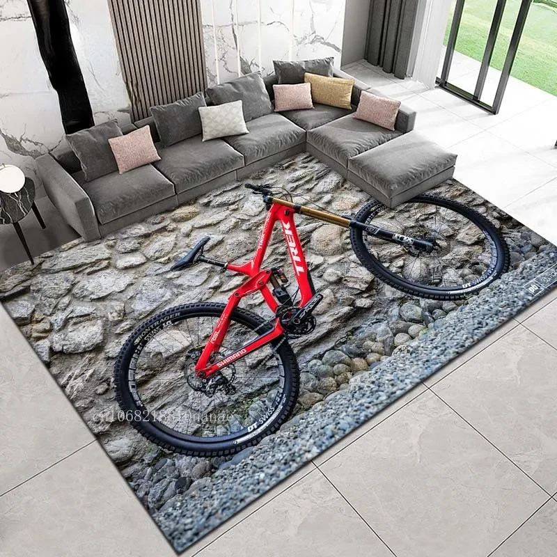 Bicycle Brand Logo Printed Carpet Fashion Home Decoration Non -slip Carpet Treks Bicycle Area Rug Birthday Gift