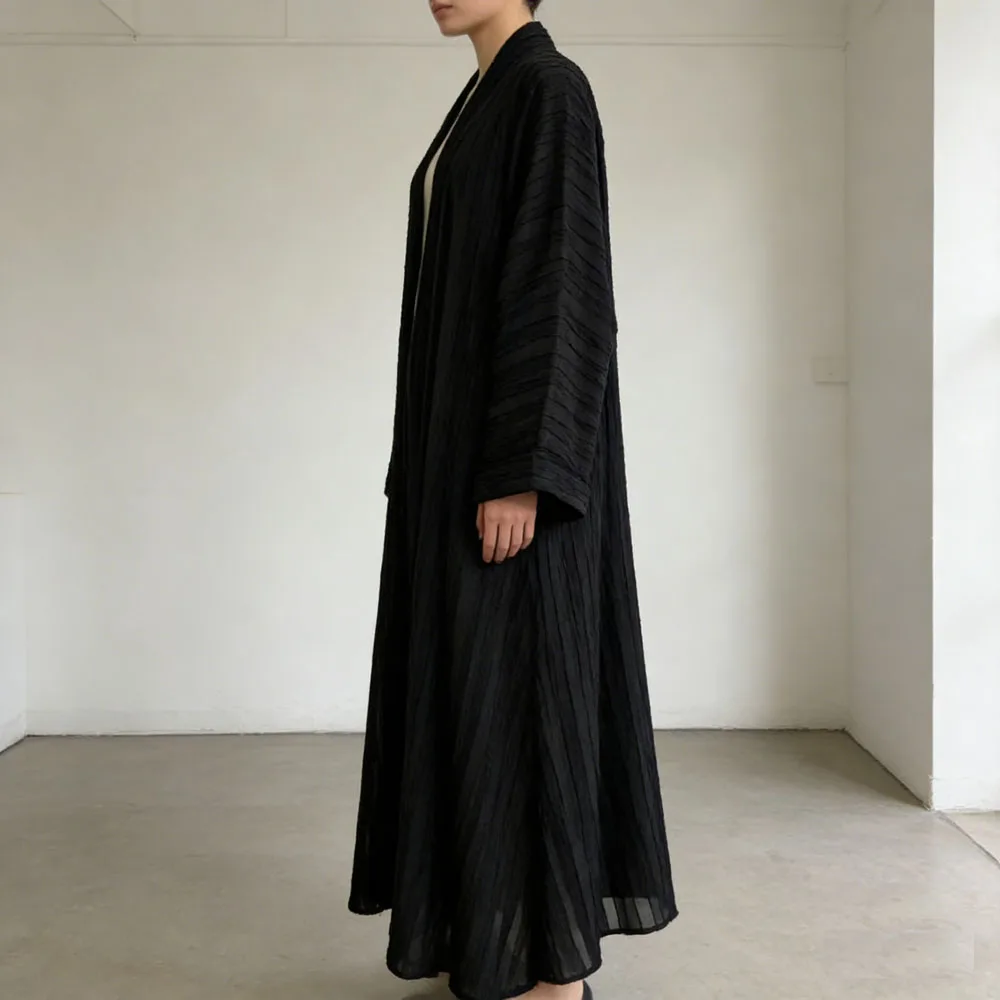 

Рамадан: Новая коллекция! Открытая абайя-кимоно/кардиган для женщин. Мусульманский турецкий кафтан, джалабия, арабская длинная роба, исламская скромная одежда.