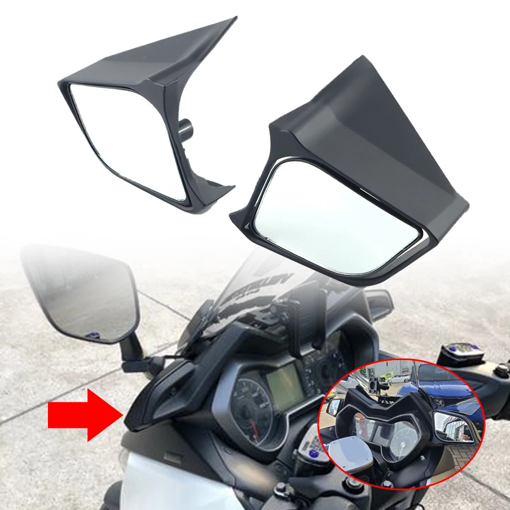 

Подходит для Yamaha XMAX 250 300 400 2017-2022, переднее подвижное зеркало заднего вида для мотоцикла, большие боковые зеркала с полевым обзором