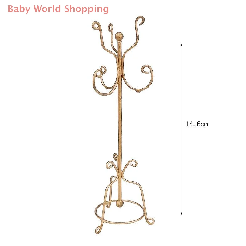 1/12 ตุ๊กตาจําลอง MINI Coat Rack ตุ๊กตาบ้านห้องนอน Coat Hanger เฟอร์นิเจอร์ตกแต่งของเล่นตุ๊กตา Living ฉากเครื่องประดับของเล่น