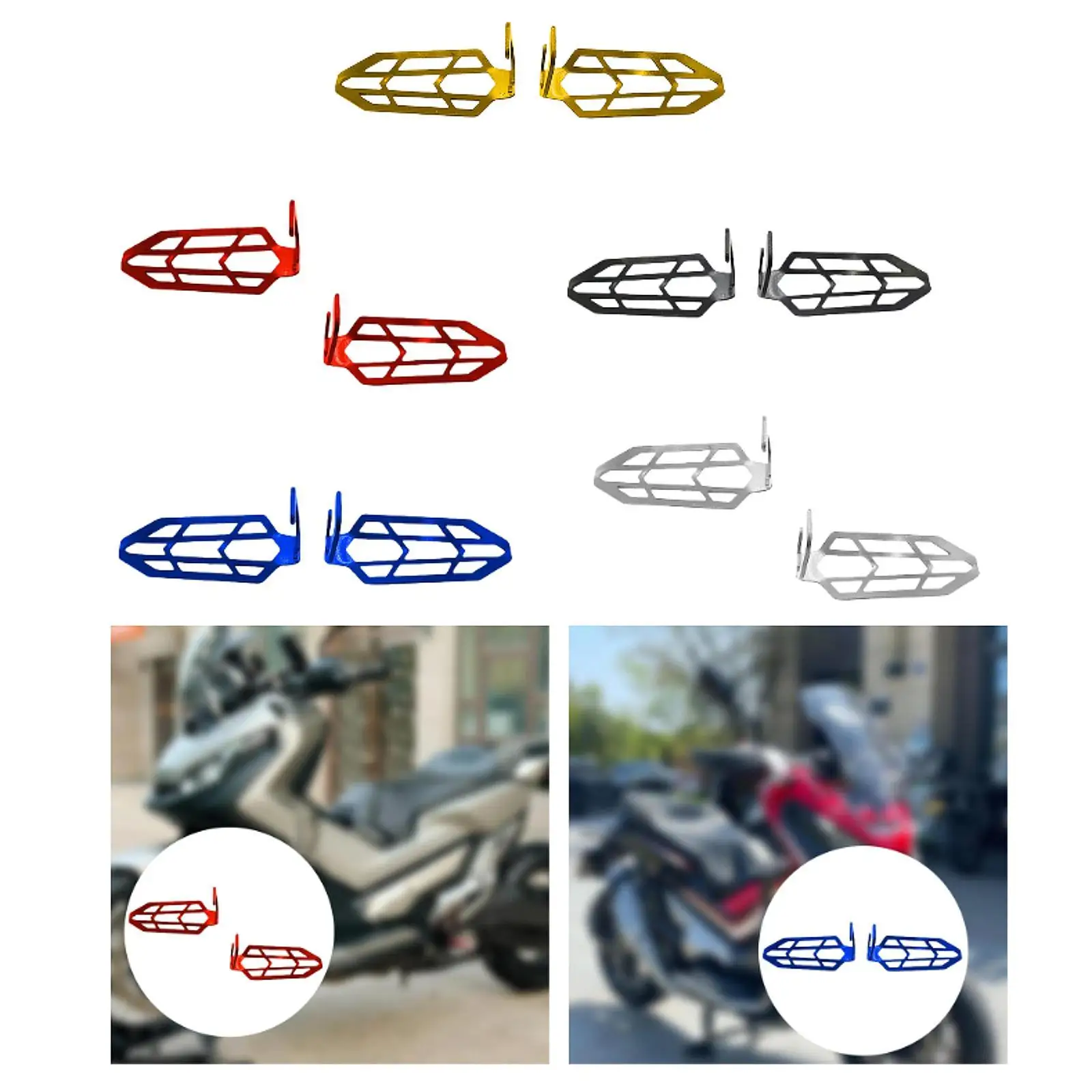 2 قطعة دراجة نارية بدوره إشارات ضوء درع ملحق لهوندا Adv 160 #3