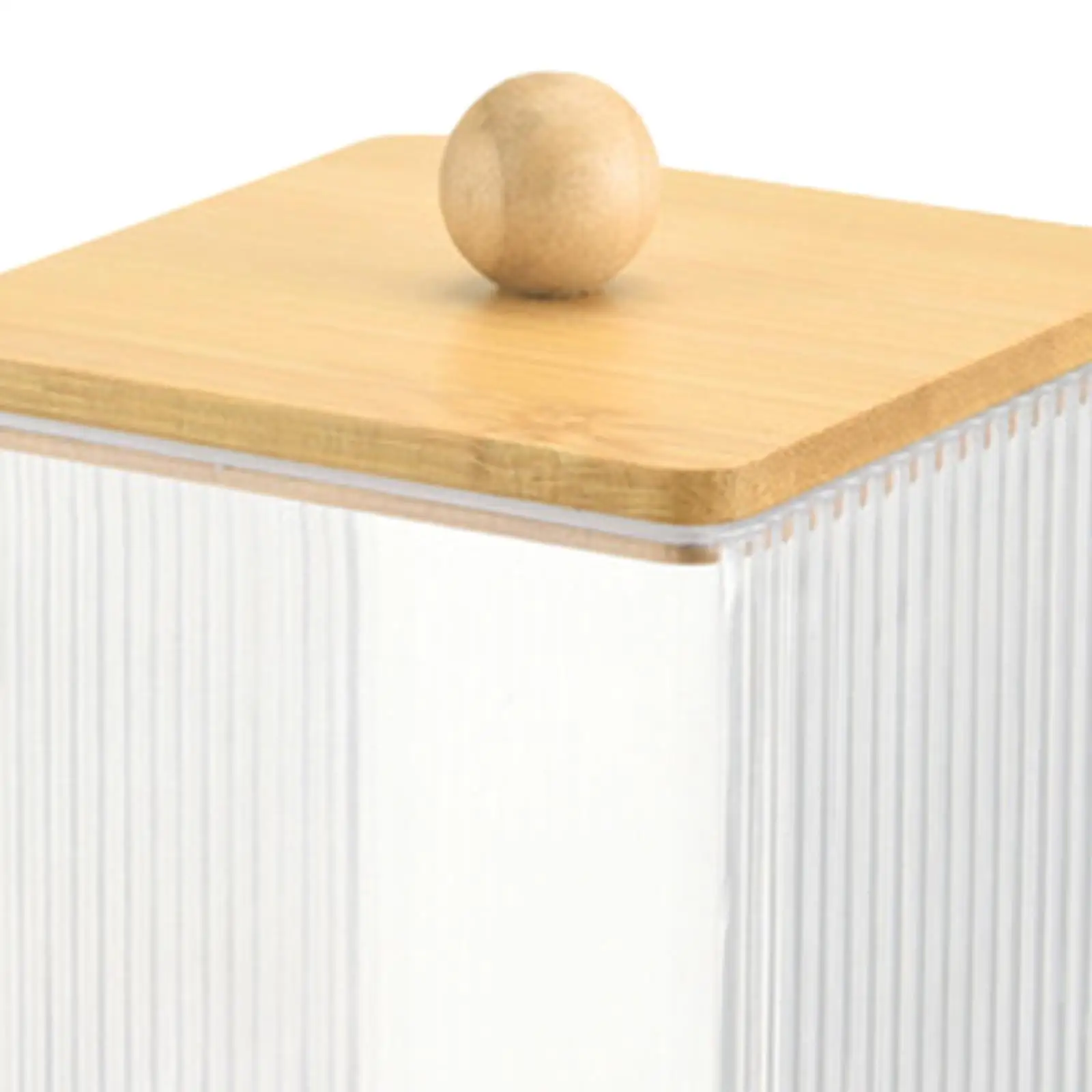 2xMakeup Wattenstaafje Pad Houder Wattenschijfje Container voor Desktop Home Floss