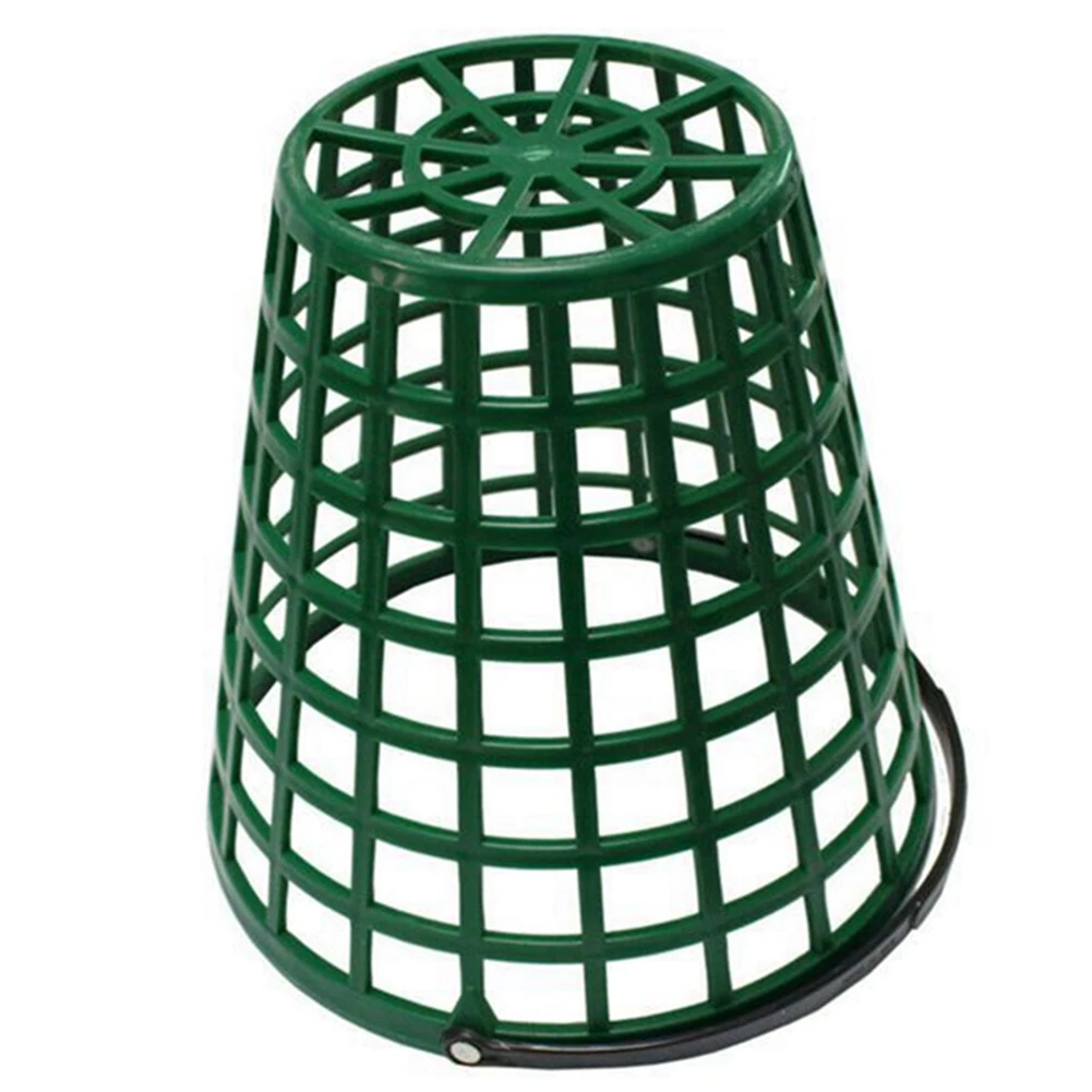 Golf Basket Golf Container with Handle Ball Rack for Stadium Outdoor Sports Green