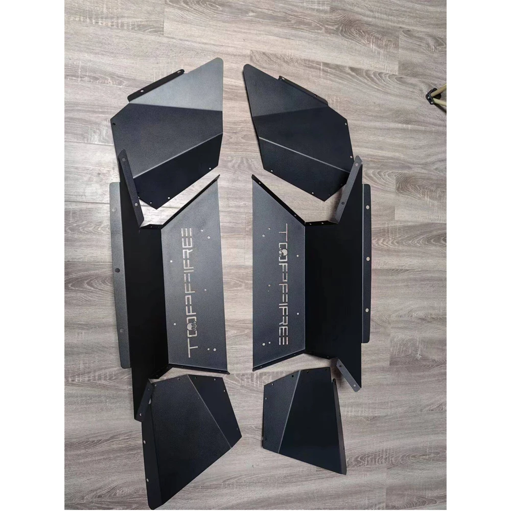 4pcs Front + Rear  Lantsun JL2023  Inner Fender Flares Inner Lines for jeep for wrangler JL 2018+ for Gladiator JT