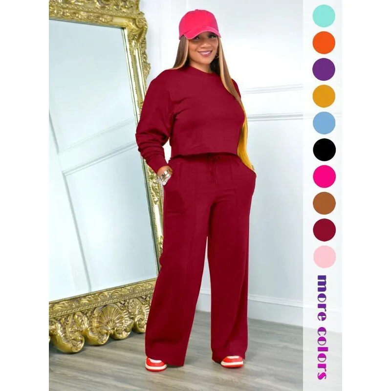 

Thicken Hoodie Set for Women Summer Fashion Casual Style Female Thickened Sweatshirt Set Comfortable Breathable Soft Material