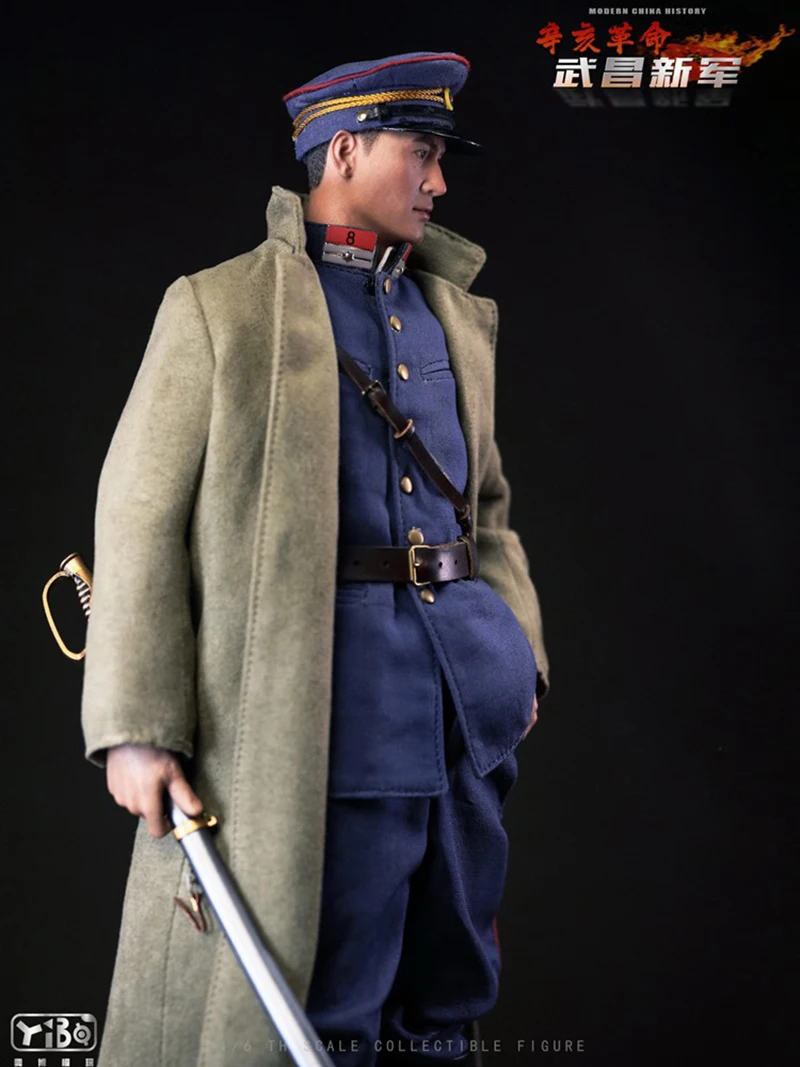 YIBO 003 Figurka kolekcjonerska w skali 1/6 The Revolution Of 1911 Military War Dolls Pełny zestaw 12 cali Mężczyźni Żołnierz Figurka akcji Ciało