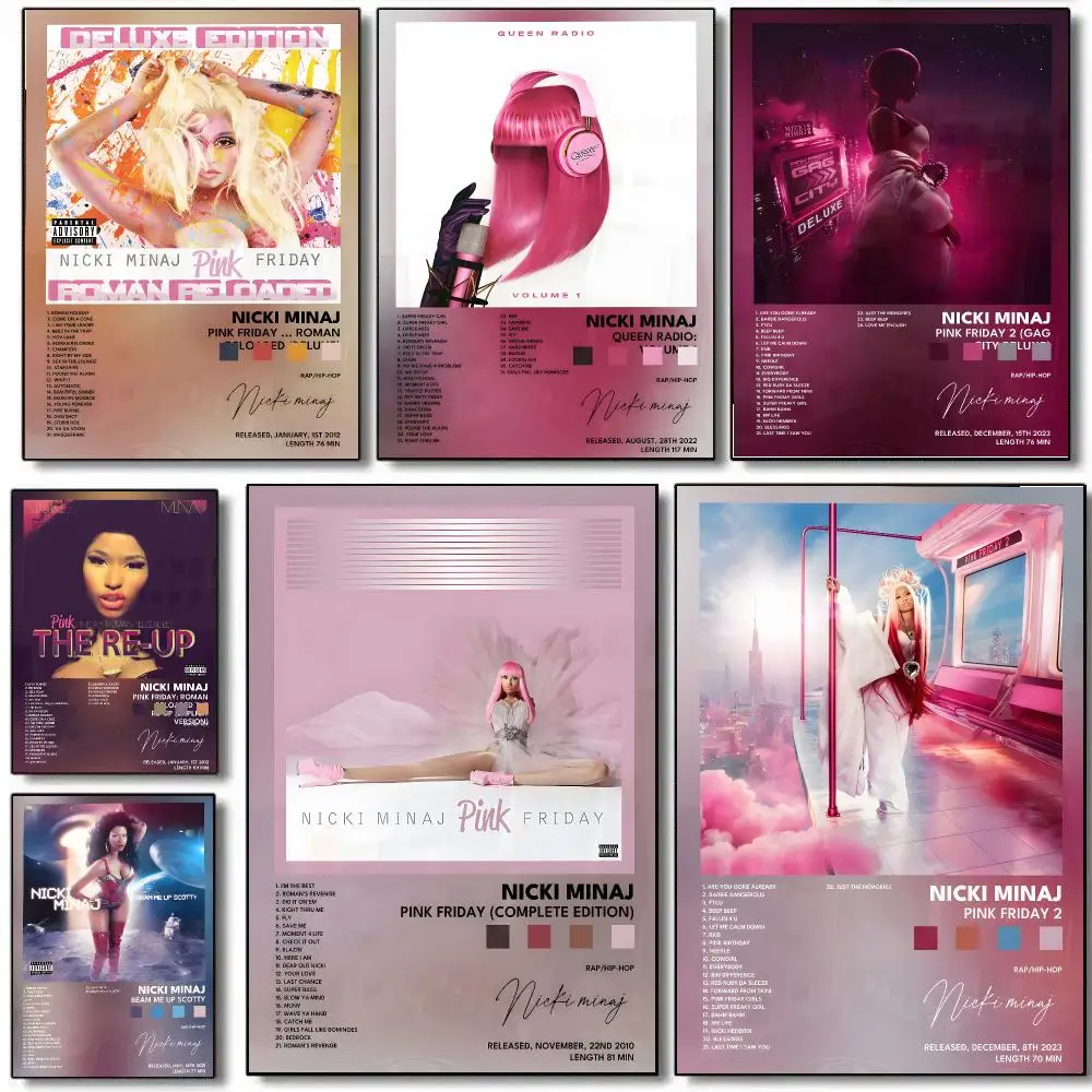 Rapper Singer N-nicki Minaj Poster HD Waterproof Aesthetic Wall For Home Decor Trendy Durable Easy To Apply Art