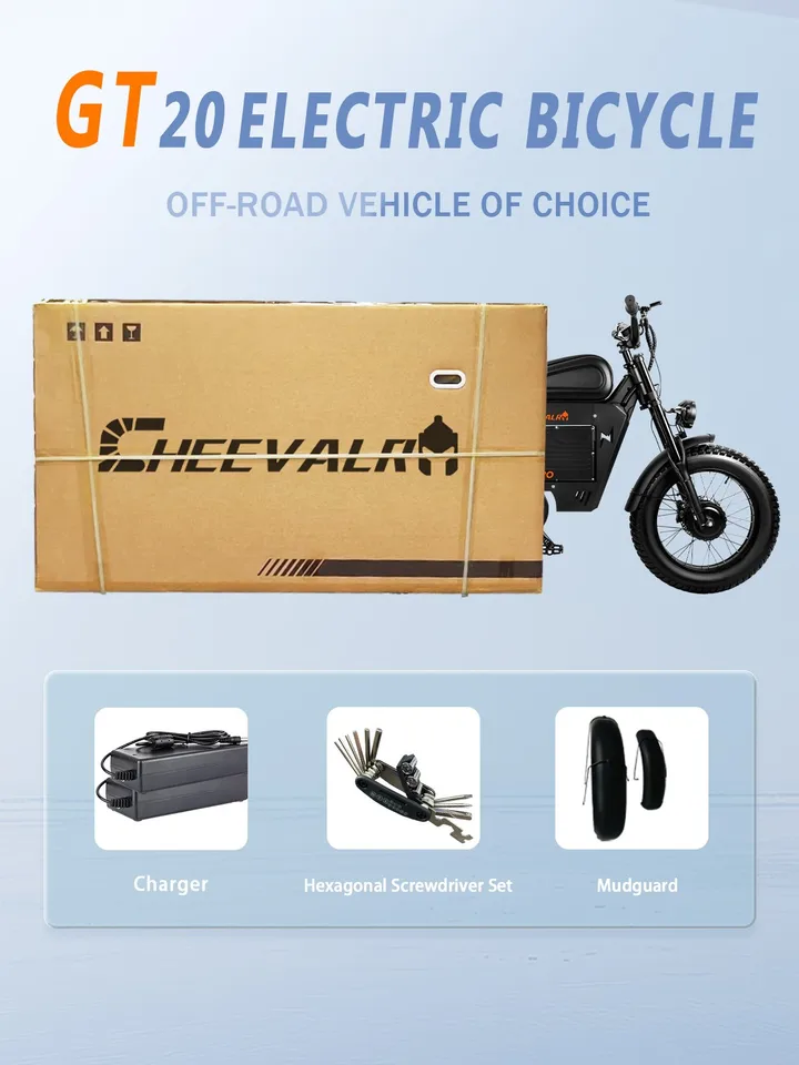 2026 6000W Electric Bike 45MPH, 60V Battery, 200KM Range Youth & Adult CHEEVALRY image 2