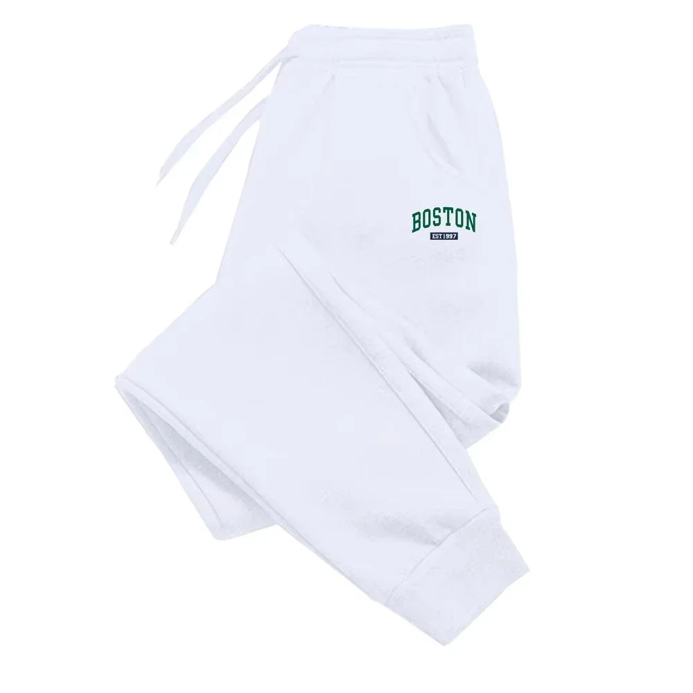 Men's sports trousers street personality pattern printing autumn andwinter outdoor leisure sports jogging comfortable sweatpants