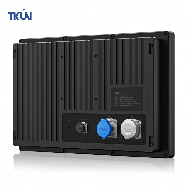SST 13.3 Inch Overall Waterproof Capacitive Touchscreen  USB Interface Industrial HMI Display With Glass Cover Outdoor Us