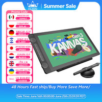 HUION Kamvas 16 (Gen 3) Drawing Tablet with Screen 15.8 Inch Canvas Glass Graphic Drawing Monitor 99%sRGB 16384 PenTech 4.0