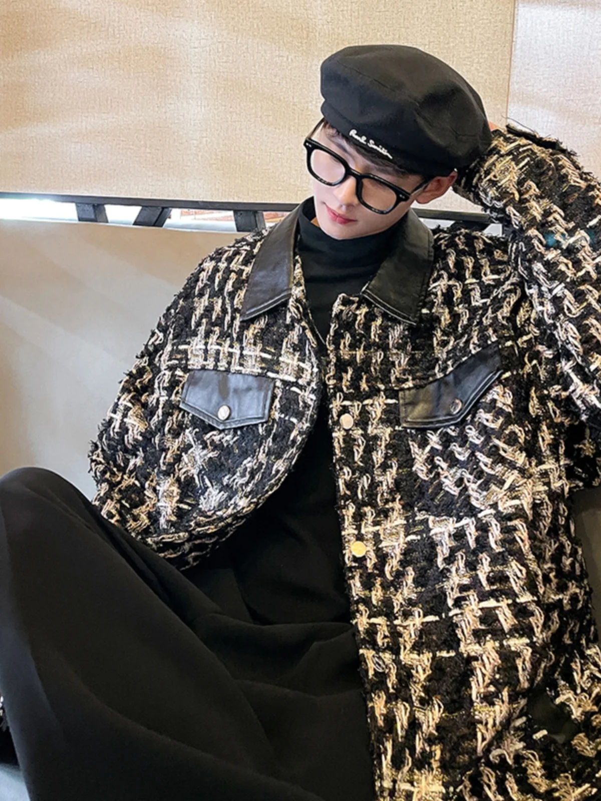 

Винтажная американская бейсбольная куртка Sle, мужская стеганая ткань с отложным воротником, ветрозащитная верхняя одежда для пар, осенняя одежда