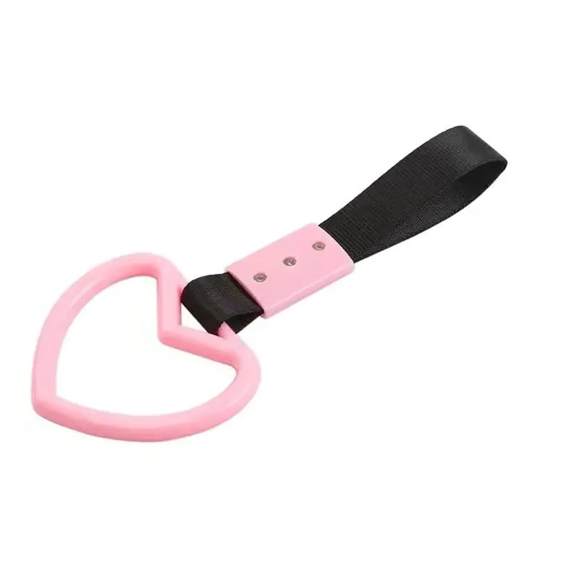 Heart Ring Handle Hang Ring Subway Train Bus Handle Hand Strap Drift for Car Interior Pendant Decoration Gifts