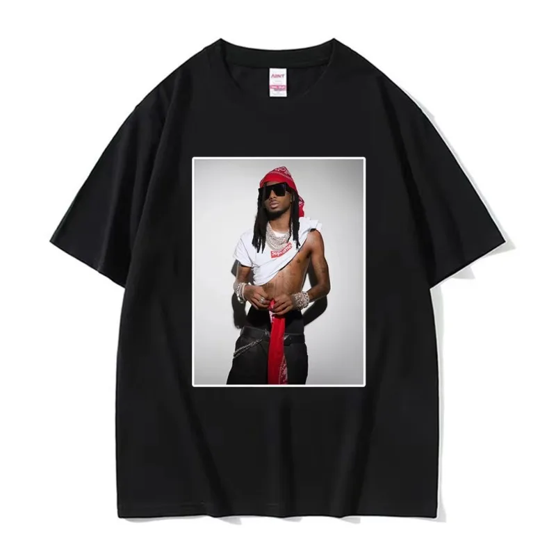 Camiseta de estilo urbano inspirada en Playboi Carti, camiseta de estilo vintage con estética rap, camiseta para hombres y mujeres, camisetas Harajuku Hip Hop de alta calidad
