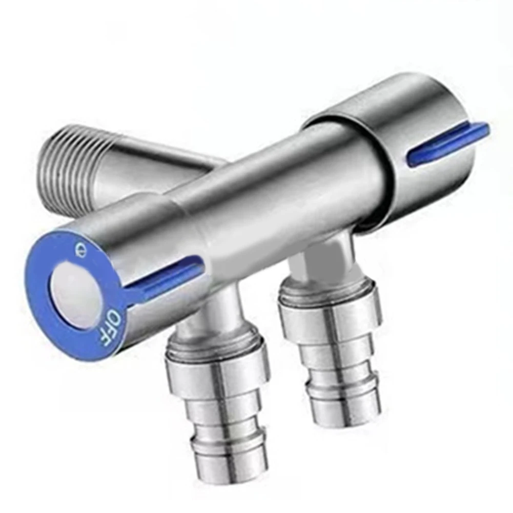 Dual Control Water Distributor Filling Valve Double Control Angle Valve Easy Installation Elegant Finish Faucet Use