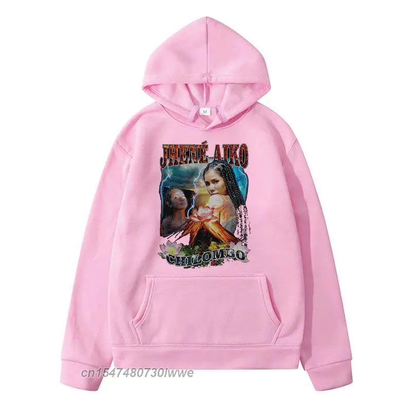 2022สไตล์ใหม่สวมใส่ Jhene Aiko Chilombo พิมพ์แฟชั่นสบายเสื้อผ้า Unsiex Hoodies หลวมสบายๆคุณภาพสูง Streetwear