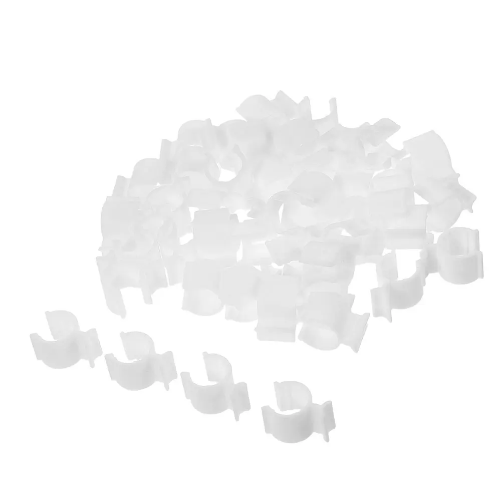 

100Pcs Durable PP Plastic Lotion Pump Clip Secure Fit for Shampoo Cleansing Oil Bottles Travel Friendly Dispenser Accessory