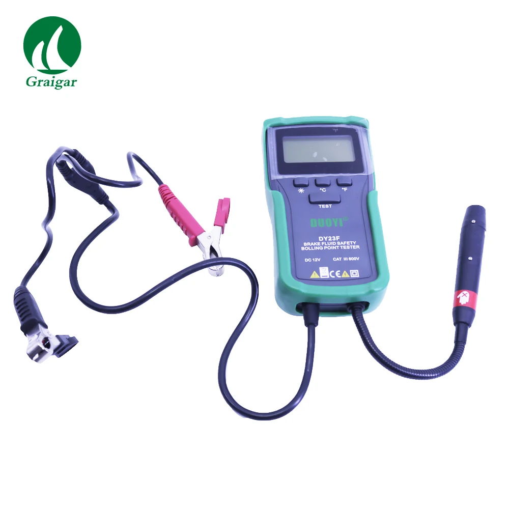 DY23F Digital Brake Fluid Boiling Point Tester Diagnostic Instruments for All Cars 12V DC Ranges 100~320C