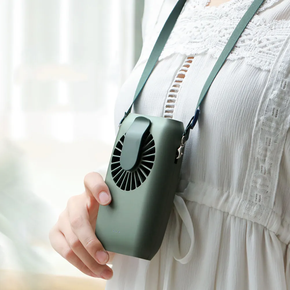 1Pcs Portable Mini Fan Hanging Waist USB Rechargeable Personal Cooling Fan for Summer Travel Outdoor Use Lightweight Compact