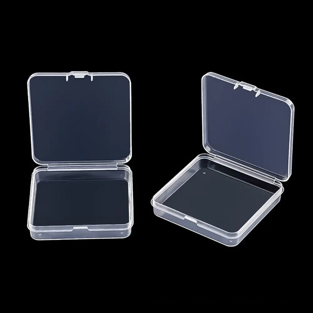 Portable Square Packing Storage Box Plastic Transparent Small Items Case Sundries Organizer Durable Fishing Tools Accessories
