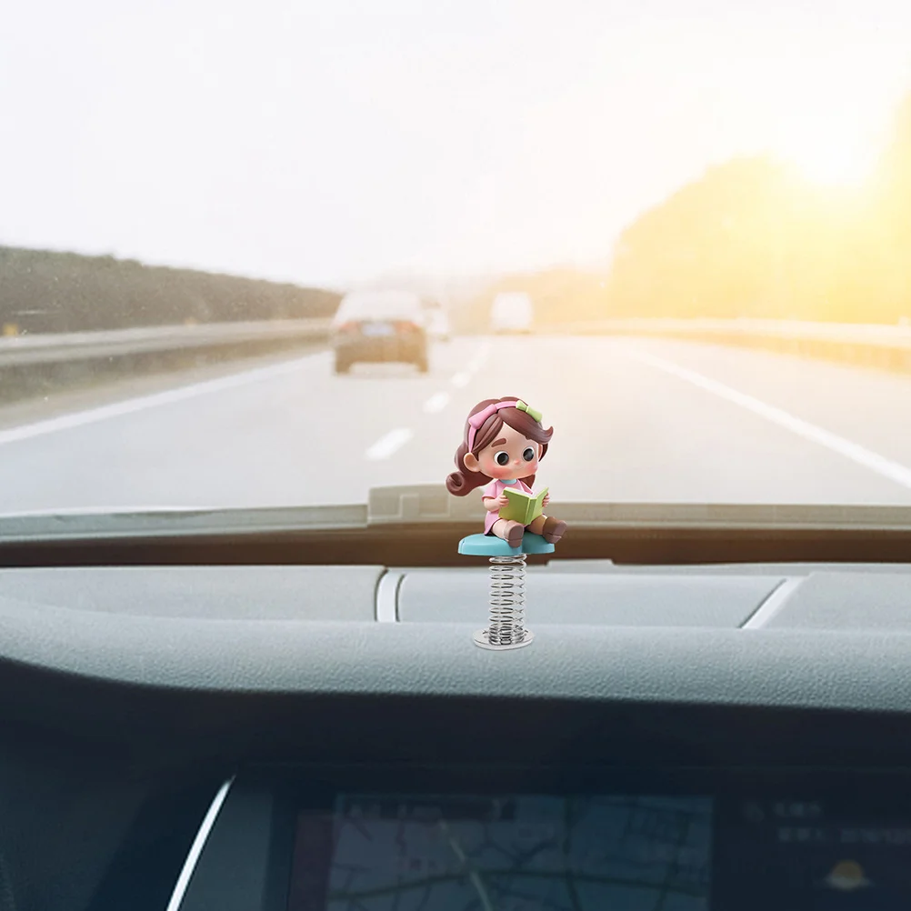 40 szt. Podstawka sprężynowa do ozdoby na deskę rozdzielczą samochodu, uchwyt na figurkę typu bobblehead do wszystkich pojazdów, interaktywna figurka z ruchomą głową, metalowa sprężyna