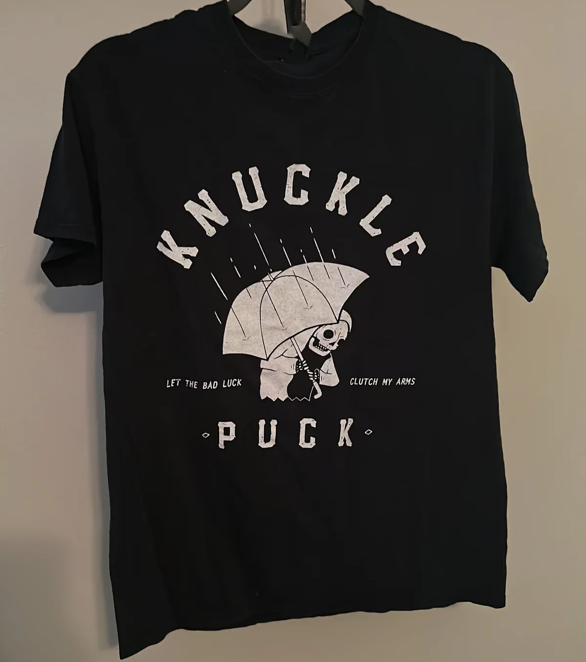 Let The Bad Luck Knuckle Puck Tee Shirt Black Unisex Size S-5XL HB376