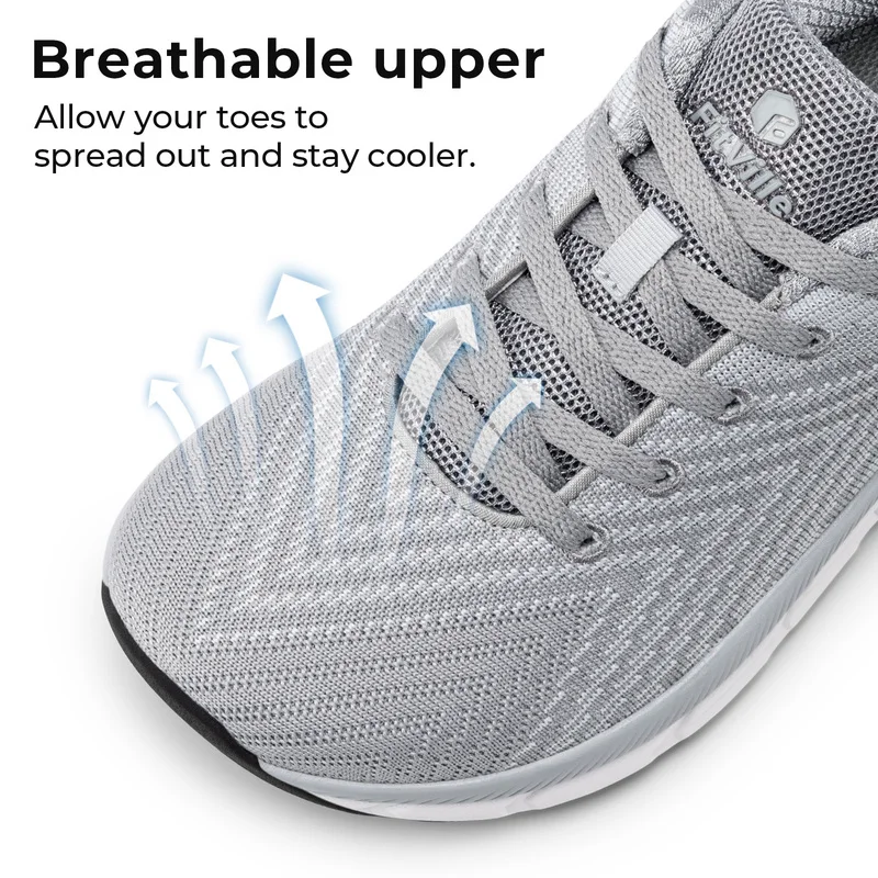 FitVille Mens Wide Fit Trainers Lightweight Sneakers - view 6