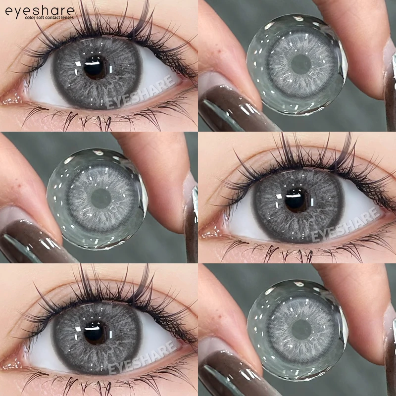 EYESHARE NEW Color Contact Lenses For Eyes Natural Eye Green Color Lens Cosmetic Soft Eye Lenses Blue Beauty Pupils Gray Eye