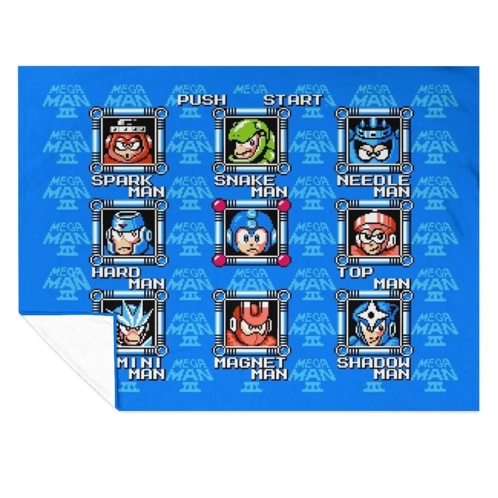 

Megaman 3 stage select Throw Blanket Moving Beautifuls Plaid Blankets For Bed Blankets