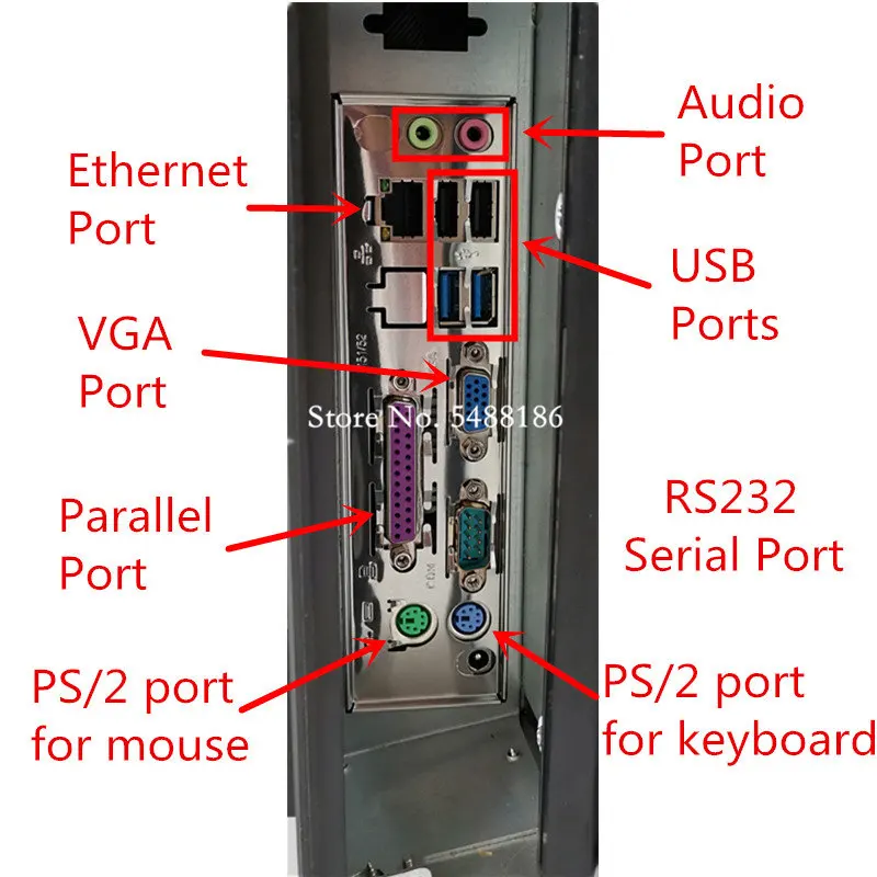 Imagem -06 - Placa-mãe para Sistema Pos Placa-mãe para Intel Celeron J1900 Parelter Serial Vga Rs232 Portas Usb