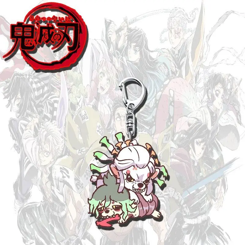 Portachiavi in acrilico cartone animato anime Hantengu Gyokko Douma Zaino Borsa Ciondolo Accessori decorativi Portachiavi in acrilico regalo