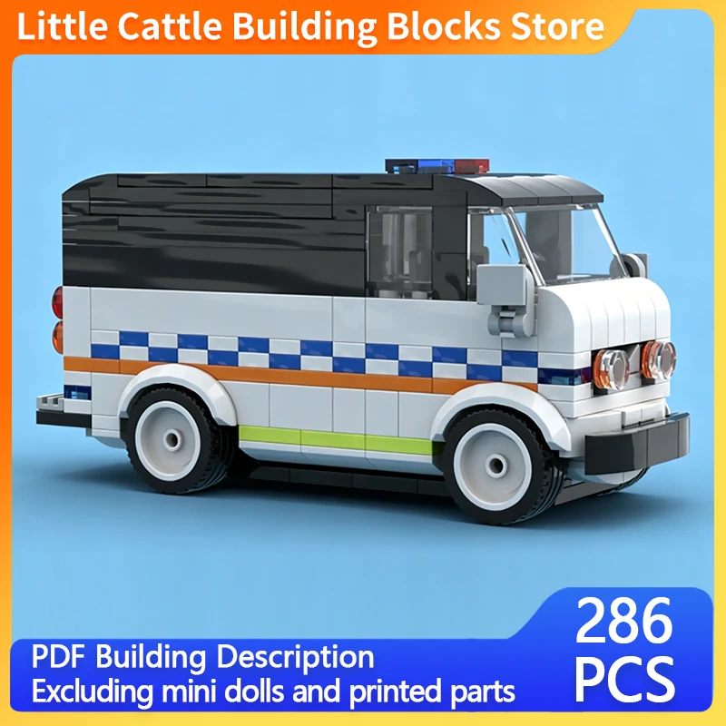 City Car Model MOC Building Bricks Multi-Functional Box Service Vehicle Modular Technology Gifts Holiday Assemble Children Toys