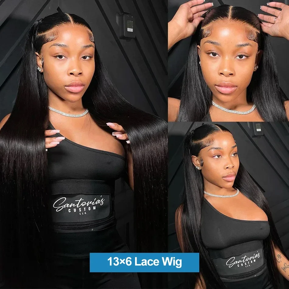 30 36 Inch 13x4 Bone Straight Lace Front Human Hair Wigs Brazilian 13x6 Straight HD Lace Frontal Wig 5x5 Closure Glueless Wigs